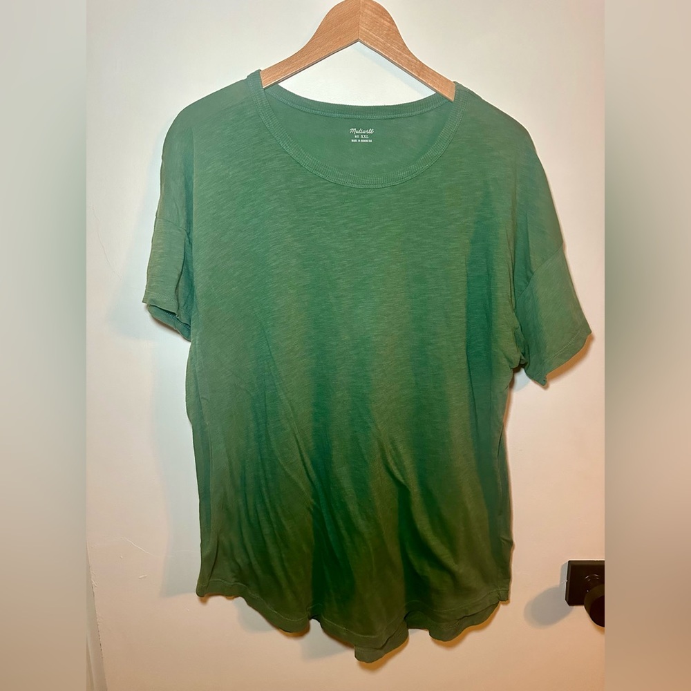 Madewell green short sleeve tee shirt Size XXL